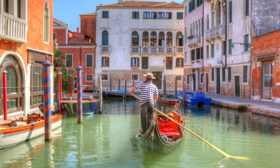 Traditional gondola ride on Venice’s Grand Canal