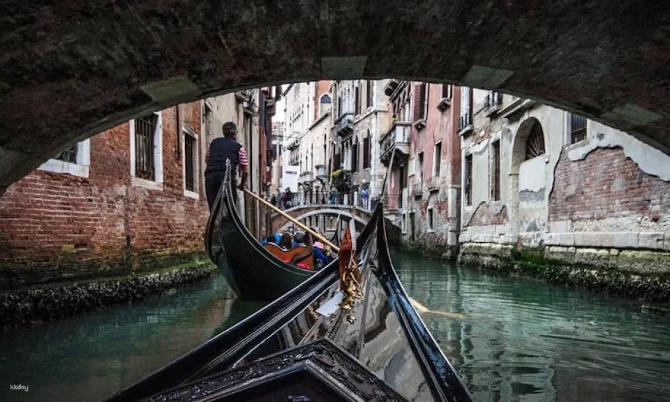 Traditional gondola ride on Venice’s Grand Canal