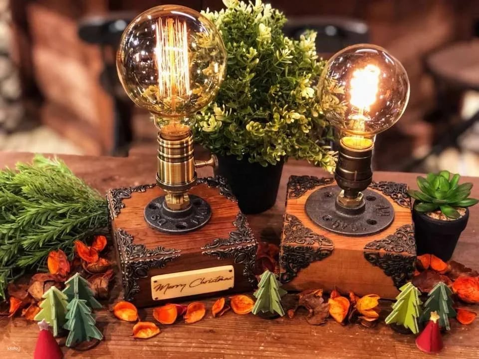 Taipei Handmade | HUBOX Handmade Retro Industrial Style Lighting DIY Course Experience | Near Taipei Songshan Cultural and Creative Park