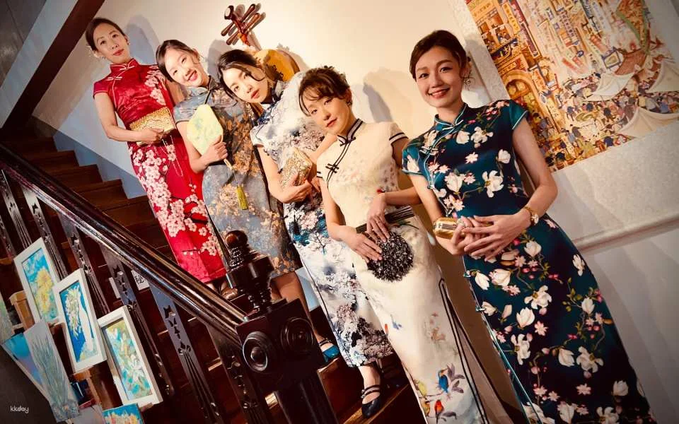 Taipei Dadaocheng| Salon 1920s Cheongsam Dress-up & Tissue Paper Tearing & Photography Service