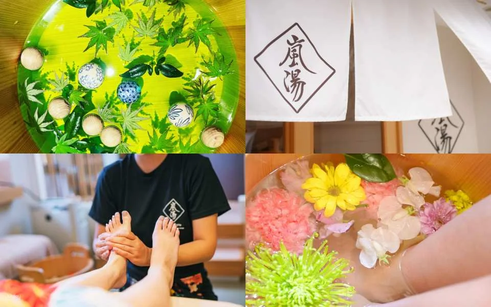 Arashiyu Arashiyama Main Store Foot Bath & Foot Massage Experience | Kyoto, Japan