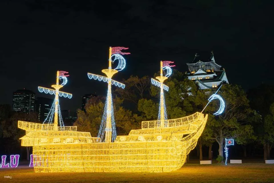 Osaka Castle Illuminage Admission Ticket (Osaka Illumination)