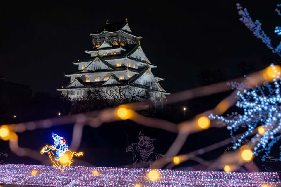 Osaka Castle Illuminage Admission Ticket (Osaka Illumination)
