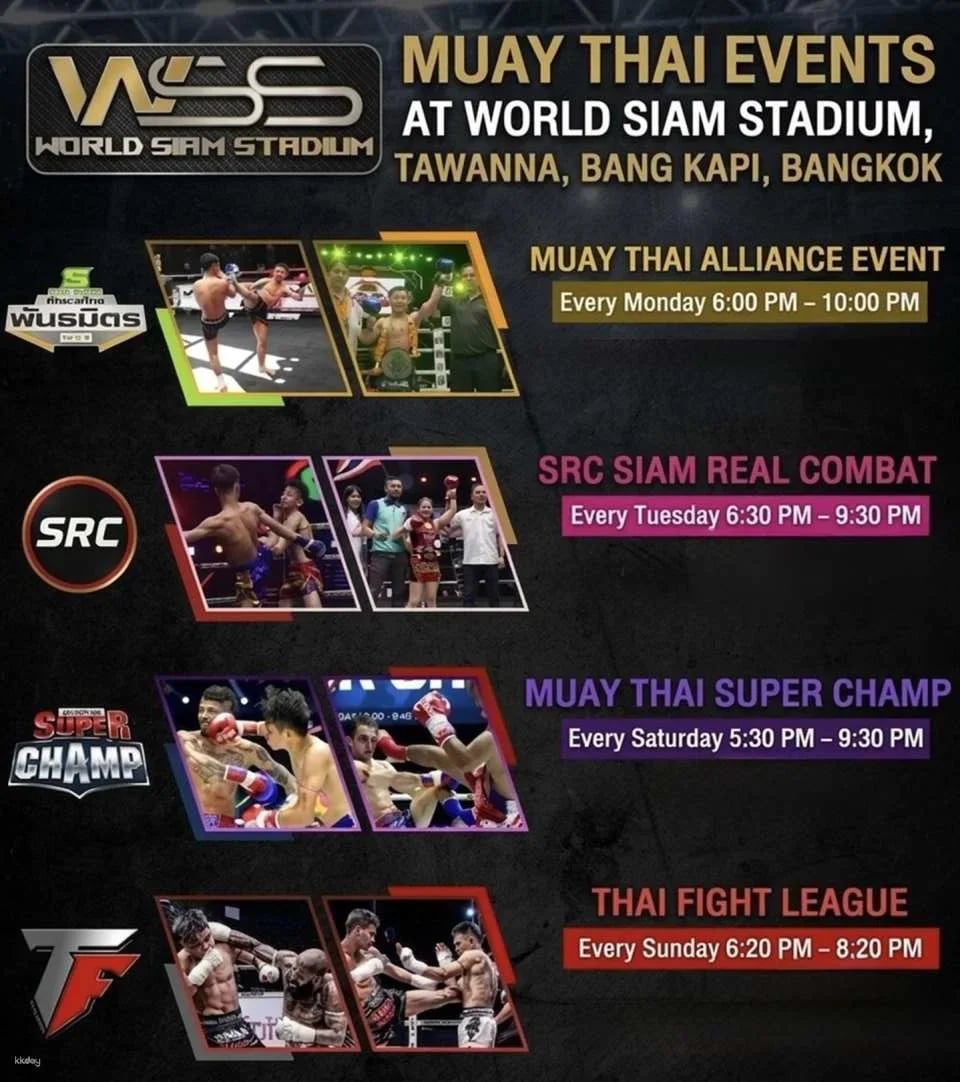 Muay Thai at World Siam Stadium Tawanna Experience | Bangkok