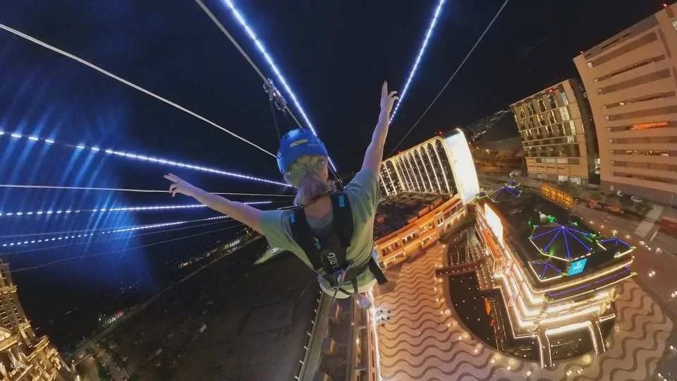 Macau Zipline: The World's First Immersive Urban Zipline | Macau Entertainment Attraction