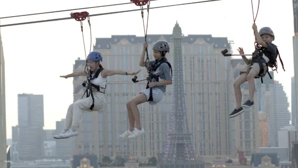 Macau Zipline: The World's First Immersive Urban Zipline | Macau Entertainment Attraction