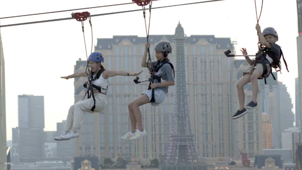Macau Zipline: The World's First Immersive Urban Zipline | Macau Entertainment Attraction