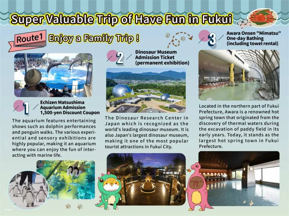 [Discounts] Fukui Great Value Package | Have Fun in Fukui 1 Week Free Pass