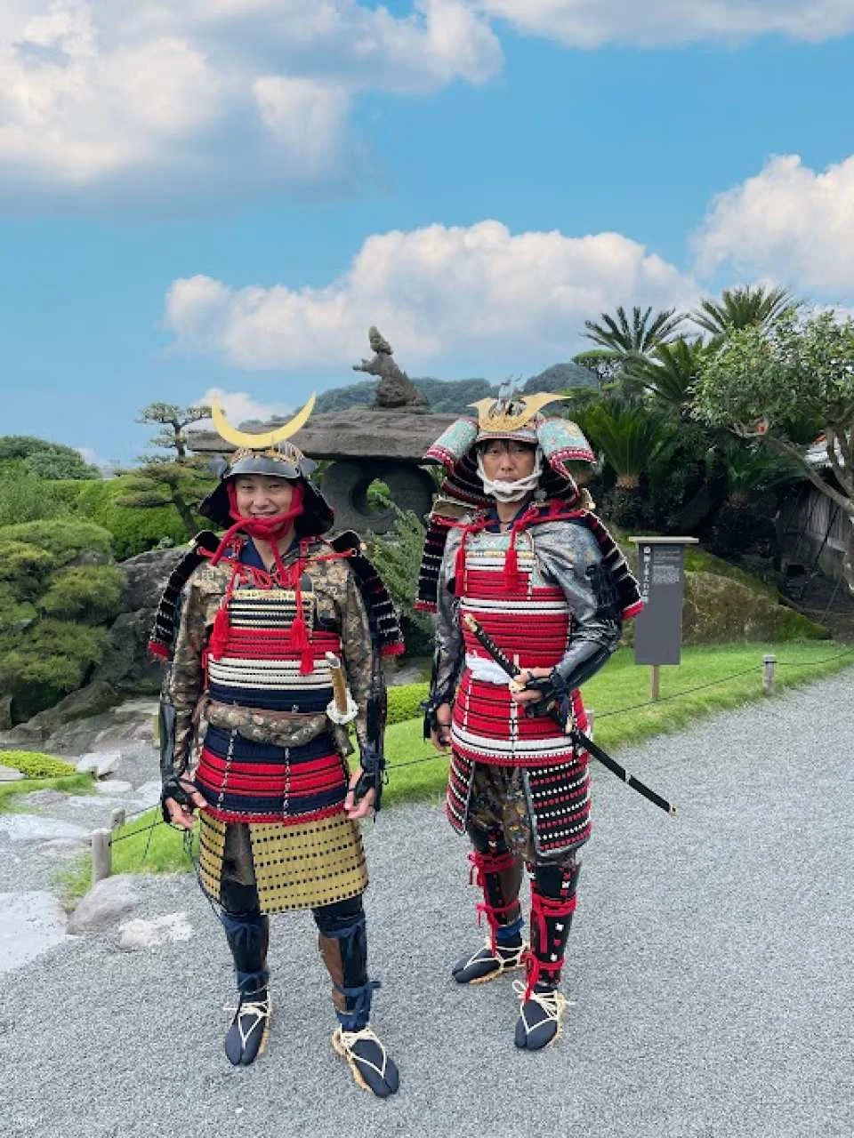 Samurai Armor Wearing Experience in Senganen Kagoshima!