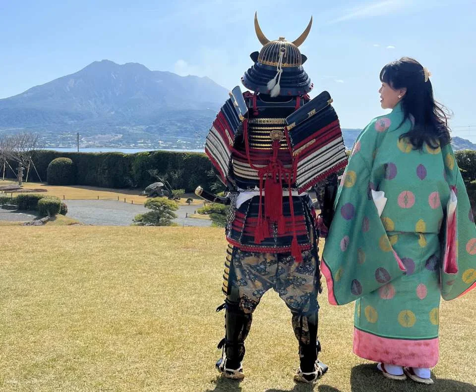 Samurai Armor Wearing Experience in Senganen Kagoshima!