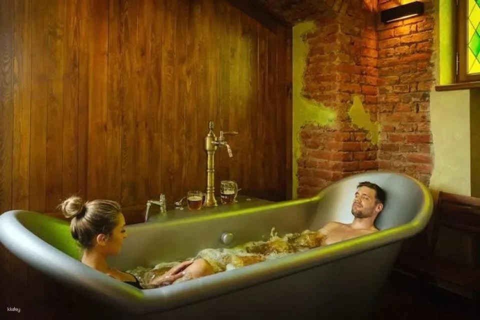 Double beer bath experience  in Prague