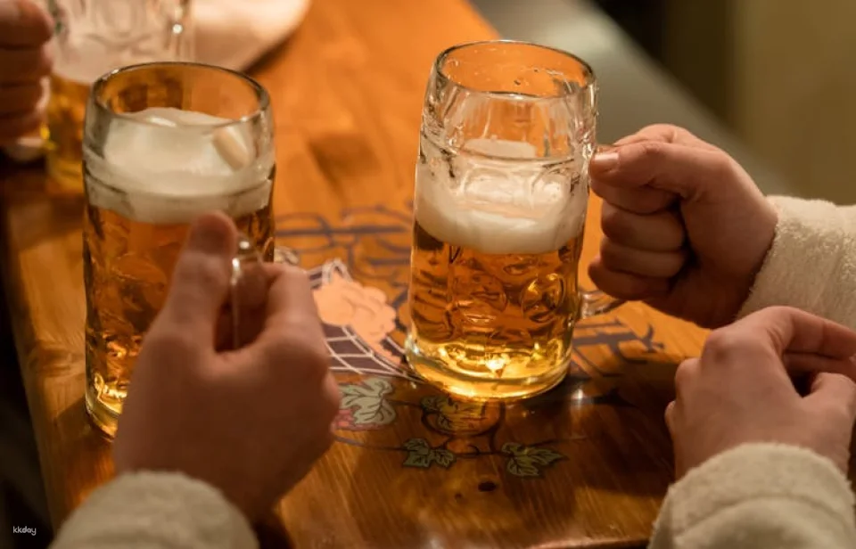 Single beer bath experience in Prague