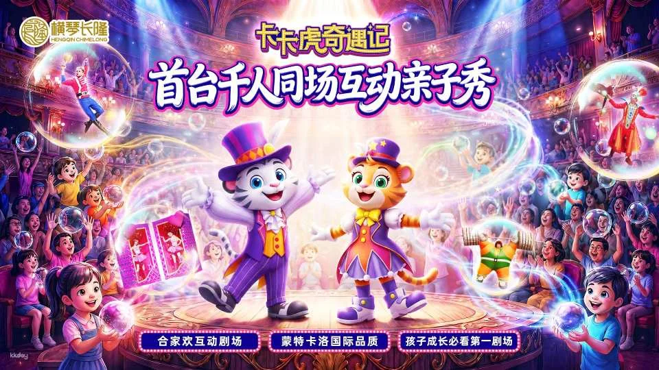 "Kaka Tiger's Adventures" at Chimelong Kaka Theater in Hengqin, Zhuhai, China | Exclusive Offer: Free AIRSIM Borderless Internet Card
