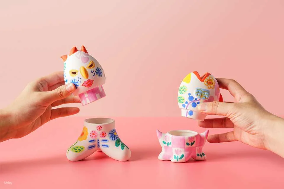New Taipei | 'Two-gather' Ceramic Figurine Painting DIY Workshop | Shu's Pottery