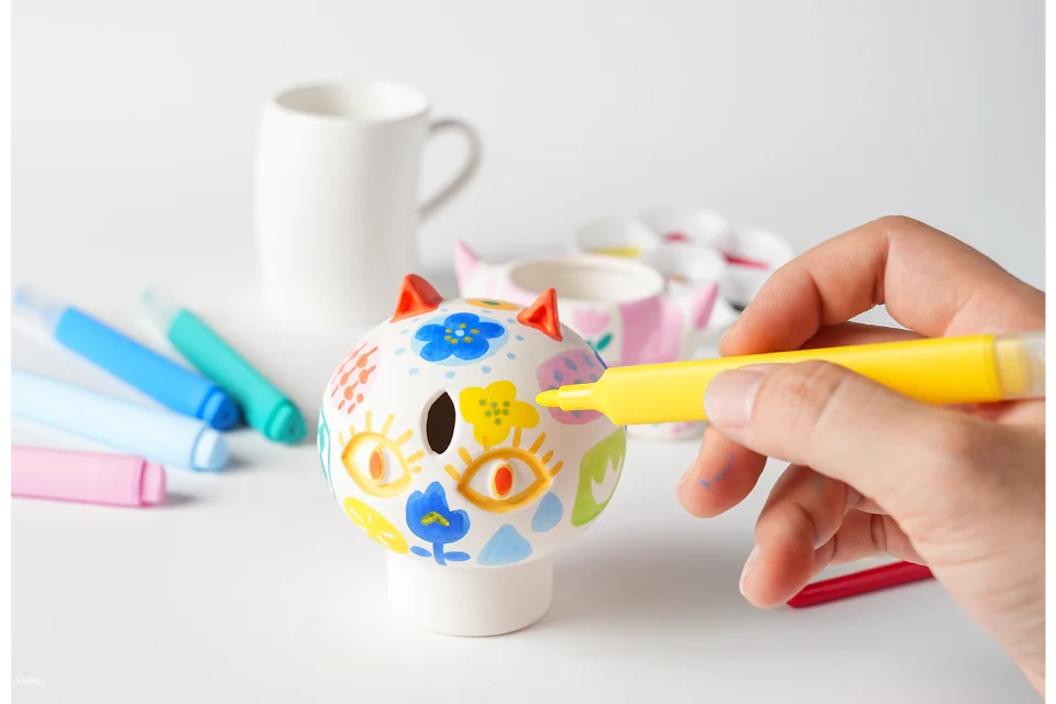 New Taipei | 'Two-gather' Ceramic Figurine Painting DIY Workshop | Shu's Pottery