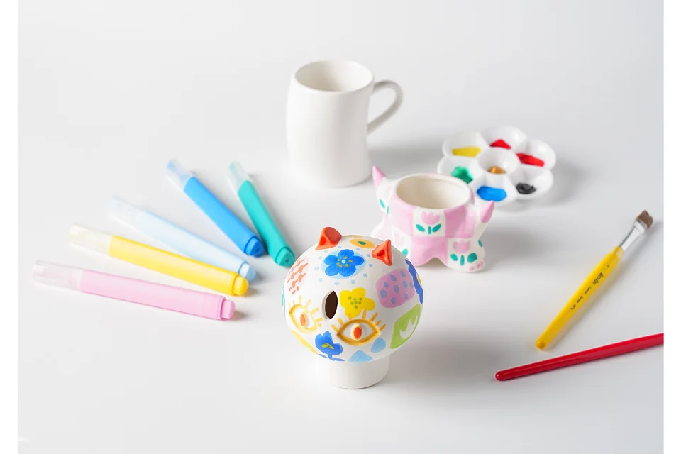 New Taipei | 'Two-gather' Ceramic Figurine Painting DIY Workshop | Shu's Pottery