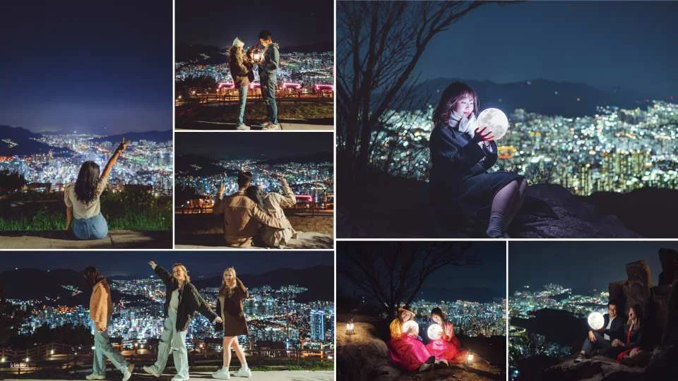 Busan Night Photography Tour | Gamcheon Culture Village, Cheonmasan Observatory, Cheonghak Waterside Park, Hwangnyeongsan Mountain