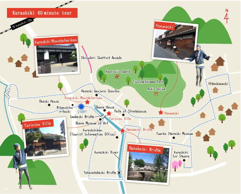 Kurashiki Private Tour | EBISUYA's Rickshaw Experience | 30/ 60 /120 min