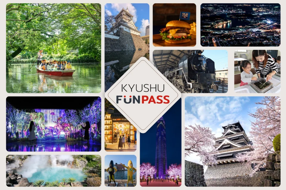 Japan Kyushu Fun Pass|Optional Combination Ticket|kyushu funPass