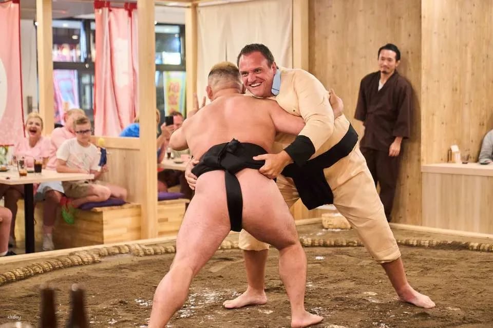 【Tokyo｜SUMOLAND TOKYO RYOGOKU】 Tokyo Ryogoku: Sumo experience & chicken hot pot & mochi making experience full package