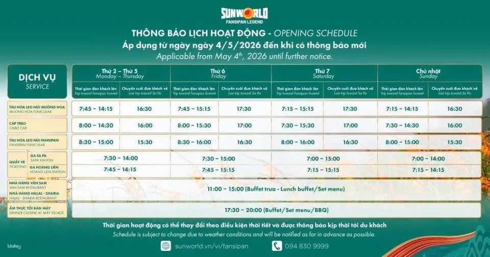 Sun World Fansipan Legend Ticket | Sapa