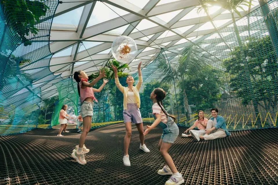 Jewel Changi Airport Attraction Tickets & Bundles: Canopy Park, Mastercard ® Canopy Bridge, Hedge Maze, Mirror Maze, Walking Net and Bouncing Net, Changi Studio | Singapore