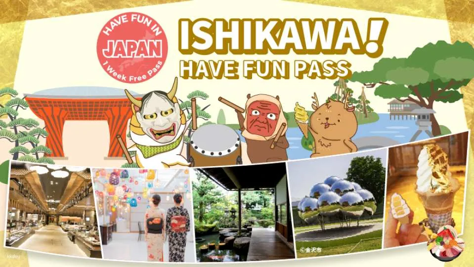 (OCBT only) Ishikawa Area Great Value Package|Have Fun in Ishikawa 1 Week Free Pass
