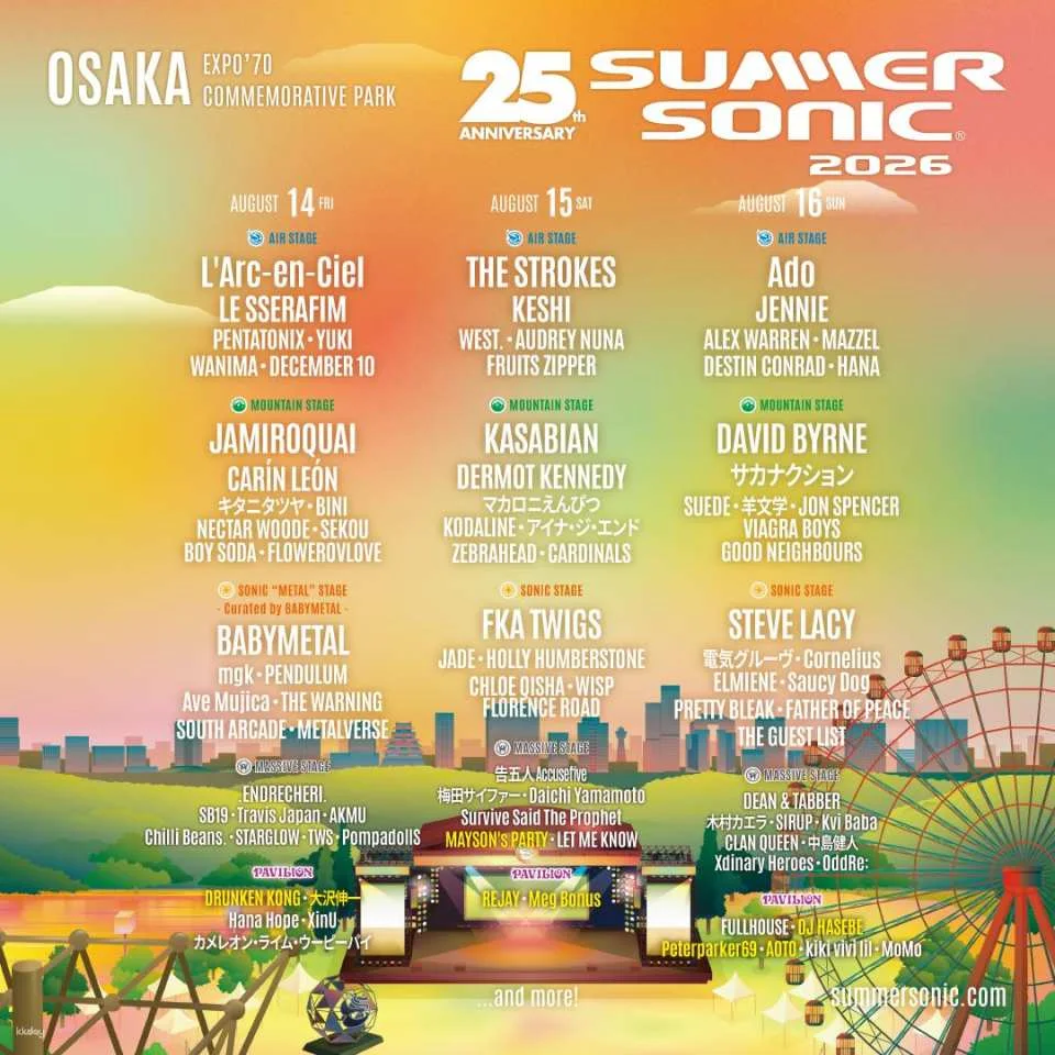 SUMMER SONIC admission ticket (Osaka festival)