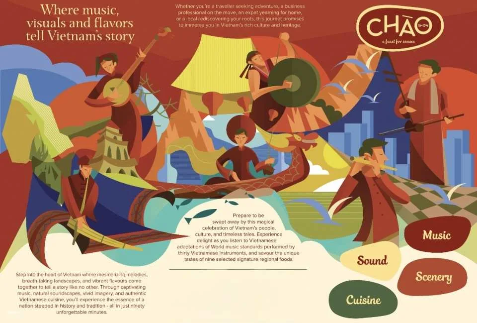 Ho Chi Minh City Cultural Night: Chào Show Premier Package (Includes Chào Show ticket, Vietnamese dinner & transfer