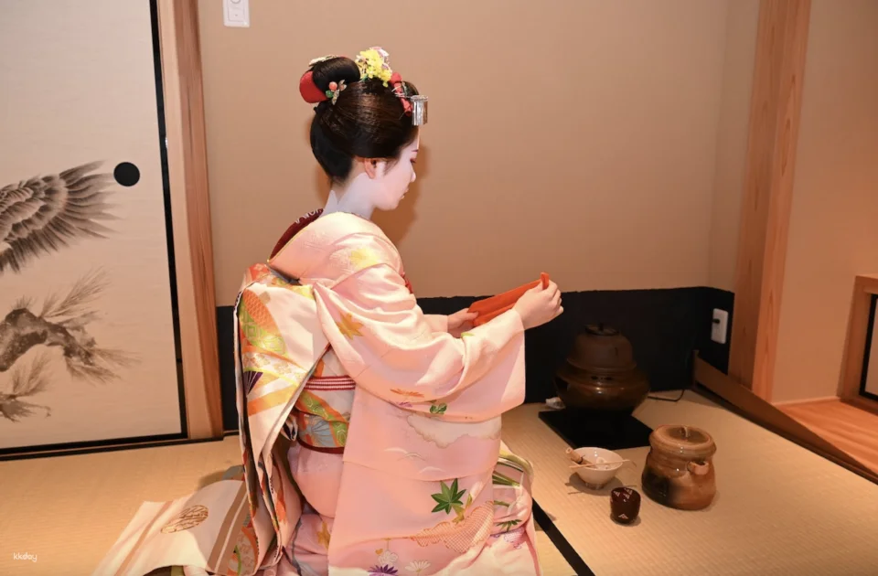 Kyoto, Japan | Gion Origakuya Kimono Experience: Traditional Tea Ceremony, Japanese Calligraphy, and Maiko Tea Ceremony