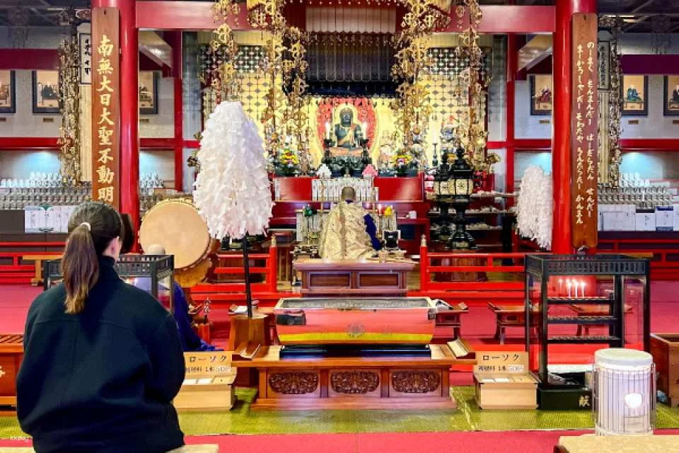 Morning Goma Ritual Experience at Naritasan Hakodate Betsuin Hakodate Temple & Hotel Breakfast Buffet (Hakodate City, Hokkaido)