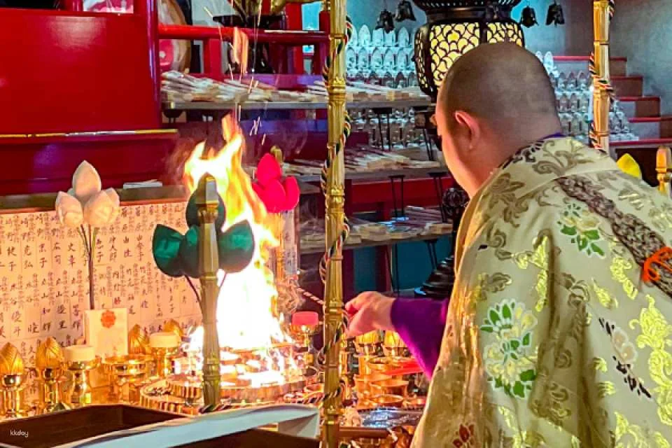 Morning Goma Ritual Experience at Naritasan Hakodate Betsuin Hakodate Temple & Hotel Breakfast Buffet (Hakodate City, Hokkaido)
