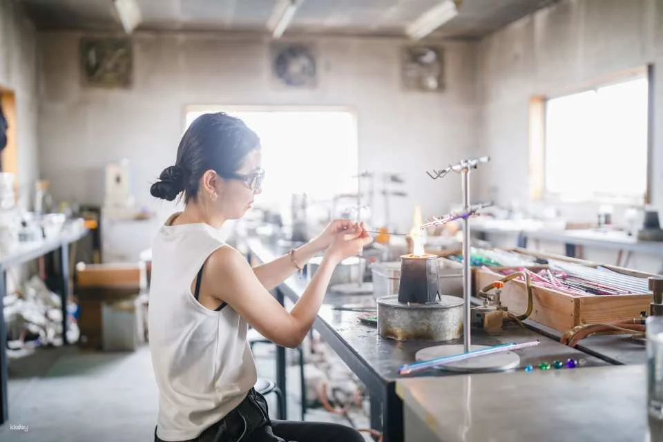 【Osaka Izumi】DIY Satake Glass Beads Experience (100-Year-Old) & Special Blessing at Shintamori Shrine