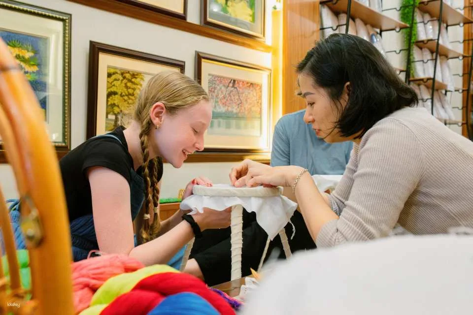 Hanoi's Heritage: Traditional Embroidery Workshop with Homemade Bun Cha or Cha Ca La Vong For Lunch