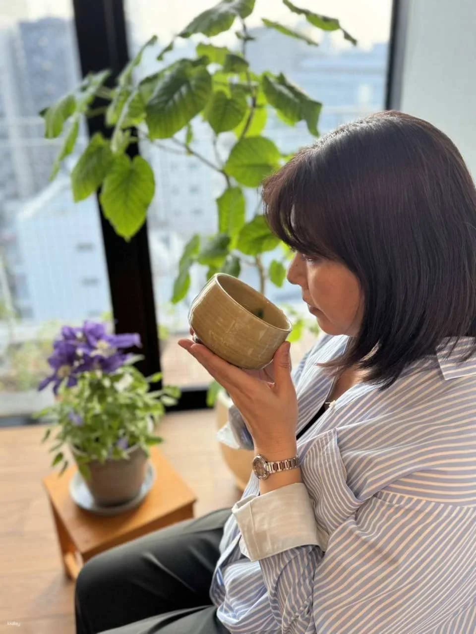 Tokyo Skytree View | Matcha and Wagashi Tasting + Foot Bath and Aromatherapy Experience (kirabi)