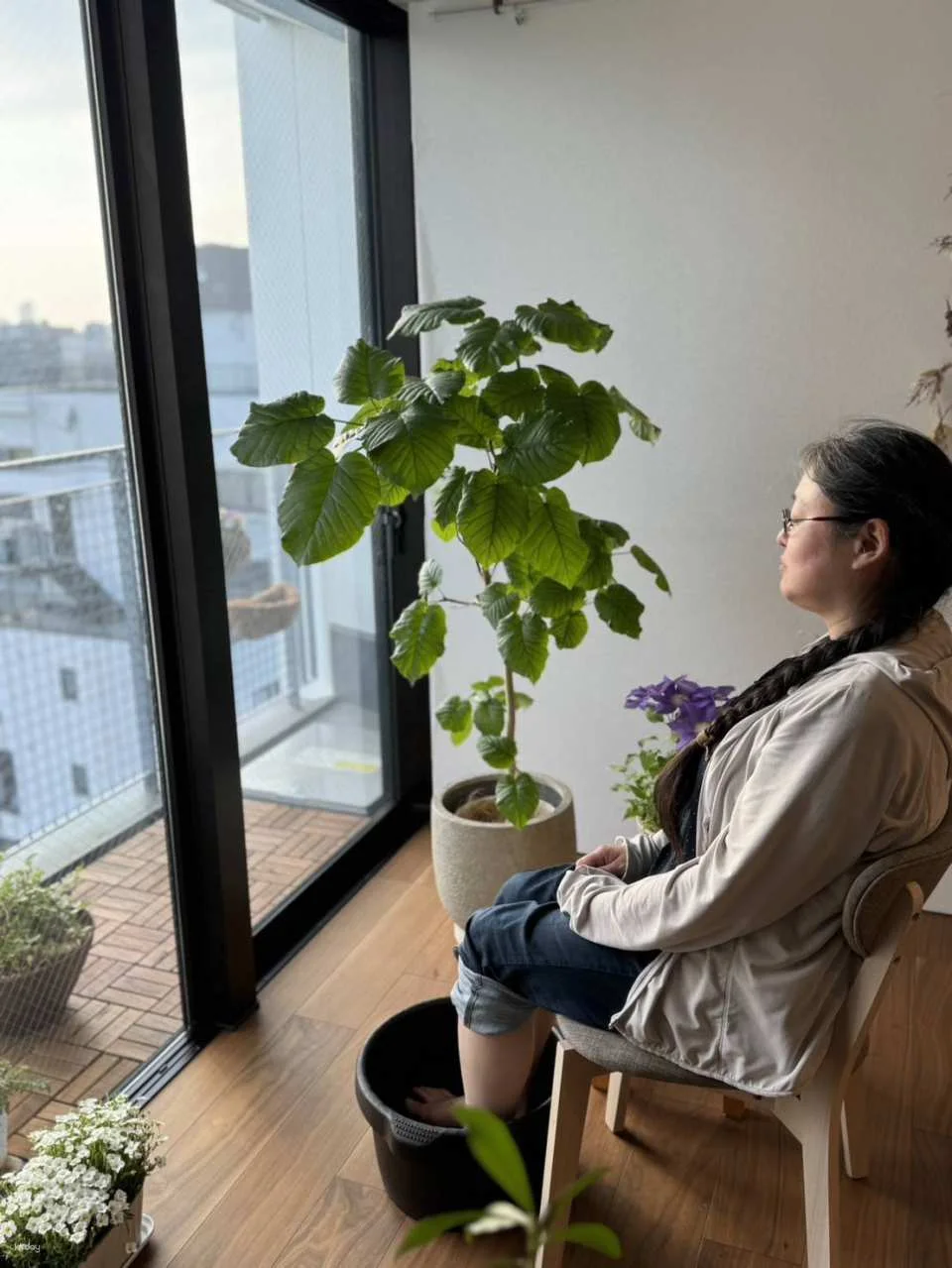 Tokyo Skytree View | Matcha and Wagashi Tasting + Foot Bath and Aromatherapy Experience (kirabi)