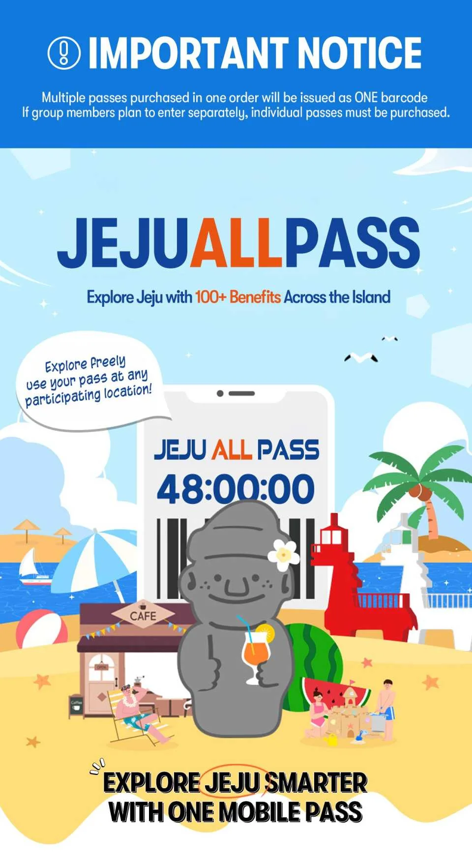 [KKday Exclusive Promotion 20% OFF] Jeju All Pass | Save on Attractions & Experiences (24/48/72h)