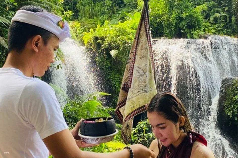 Bali | Purification Ceremony at Taman Beji Griya Waterfall | Departure from Bali
