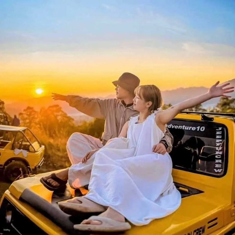 Kintamani Black Lava & Sunrise Jeep 4x4 Private Tour with Hot Springs