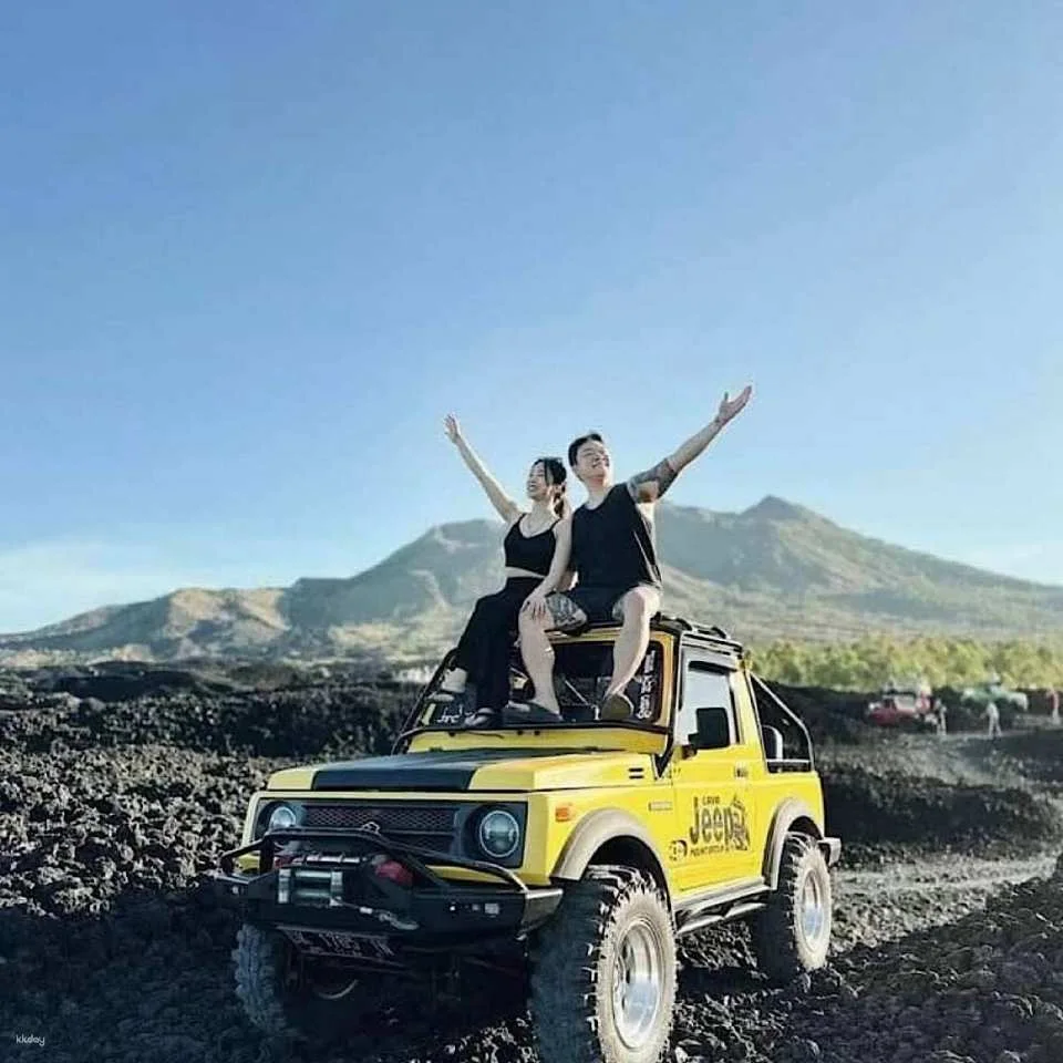 Kintamani Black Lava & Sunrise Jeep 4x4 Private Tour with Hot Springs
