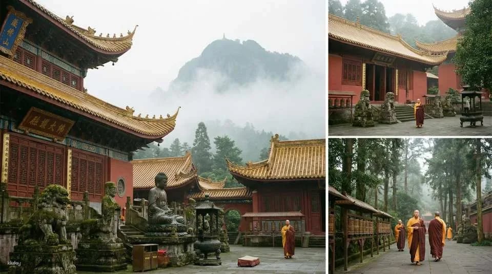 中國四川|峨眉山風景區門票 （中國四大佛教名山之一/索道觀光車組合票）