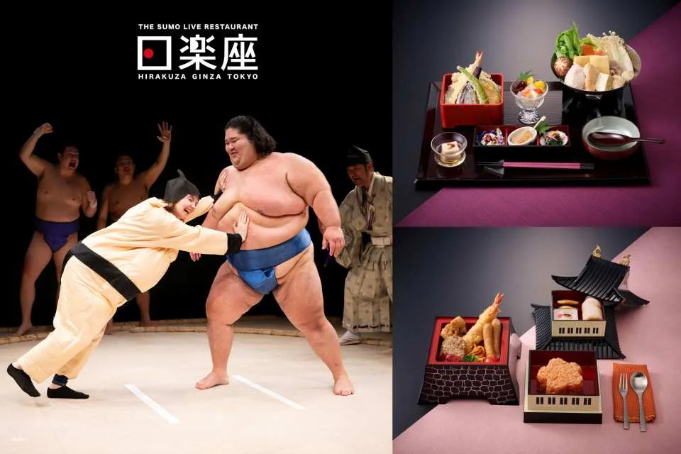 Tokyo Ginza Hirakuza Sumo Restaurant SUMO Show | Seat Ticket + Kaiseki Meal