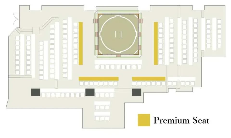 Tokyo Ginza Hirakuza Sumo Restaurant SUMO Show | Seat Ticket + Kaiseki Meal