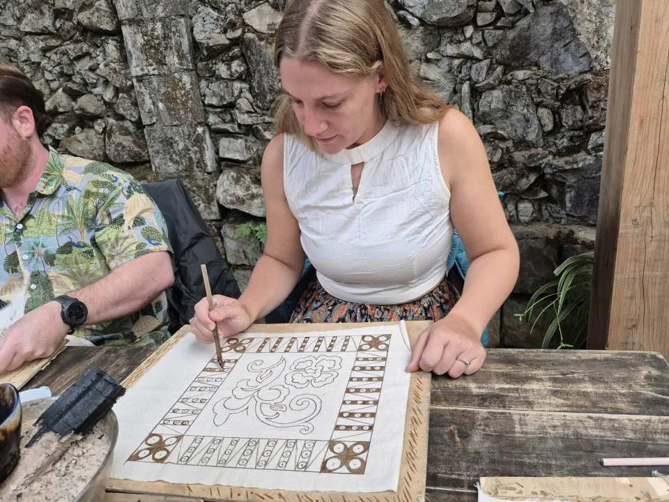 Batik Painting Workshop in Ta Van Village