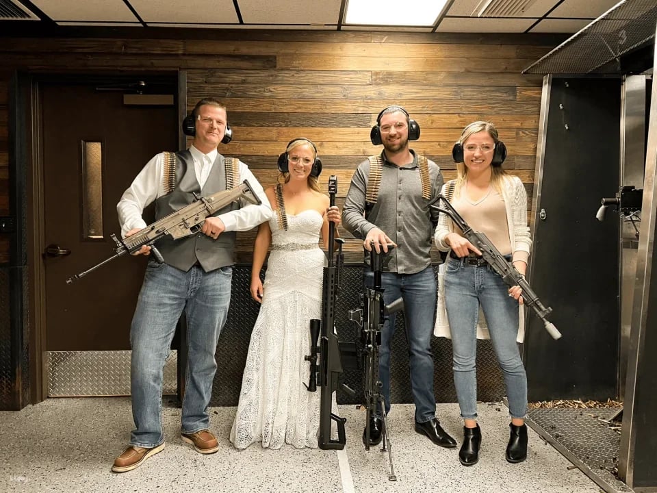 Las Vegas: Indoor Machine Gun Experience with hotel pick up