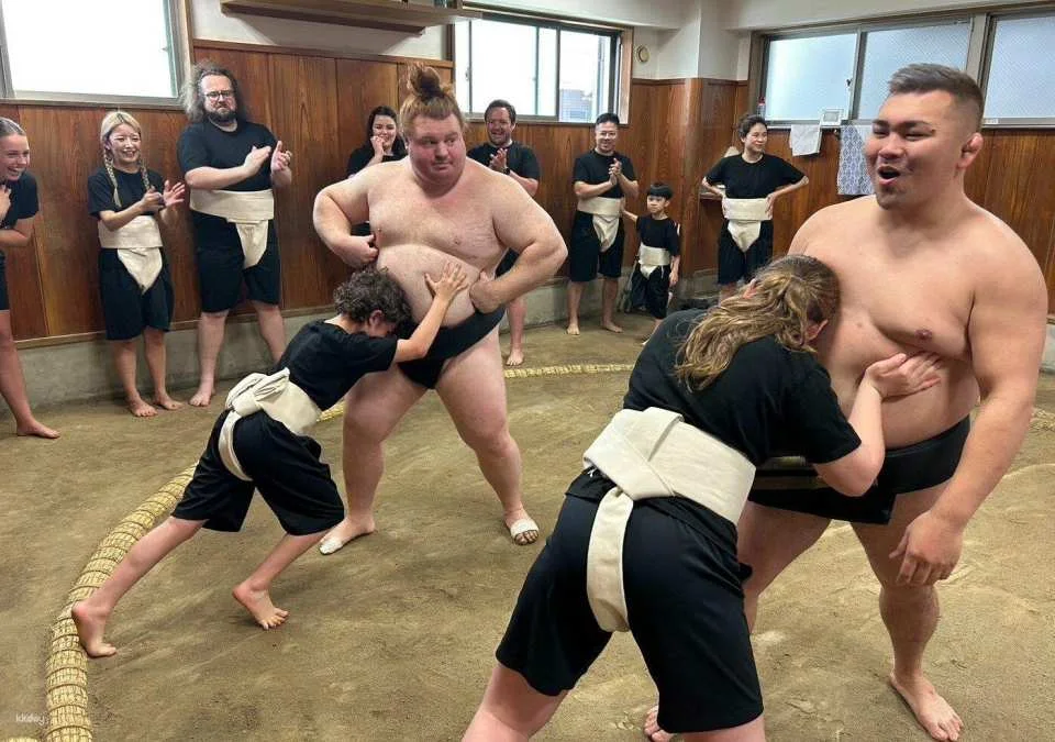 [Tokyo Sumo Experience] Real Dohyo Training at Asahi Fuji Sumo Dojo & Sumo Hot Pot Set