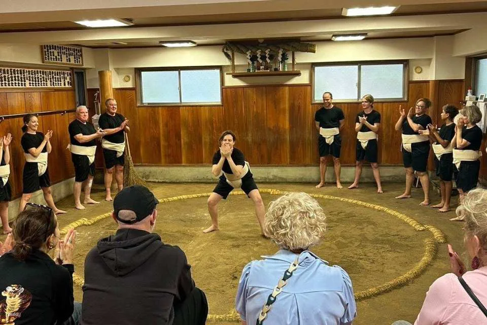 [Tokyo Sumo Experience] Real Dohyo Training at Asahi Fuji Sumo Dojo & Sumo Hot Pot Set