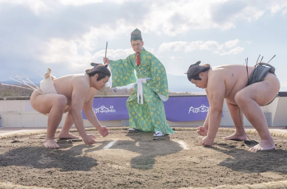 Tickets for a live sumo wrestling performance at Lake Yamanaka, Mt. Fuji, Yamanashi, Japan