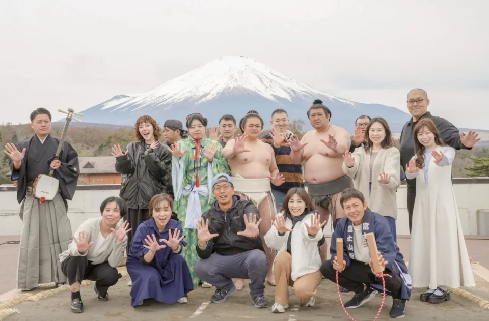 Tickets for a live sumo wrestling performance at Lake Yamanaka, Mt. Fuji, Yamanashi, Japan