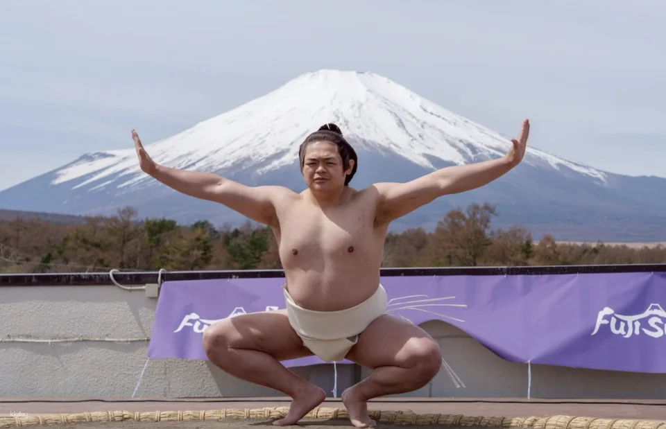 Tickets for a live sumo wrestling performance at Lake Yamanaka, Mt. Fuji, Yamanashi, Japan